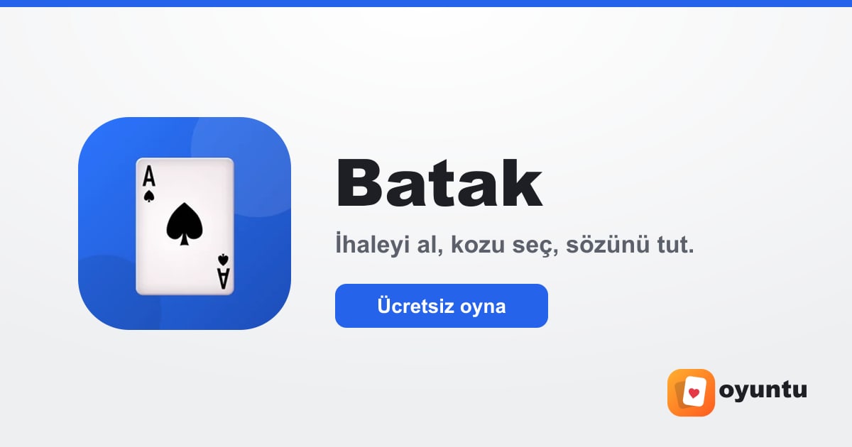 Batak oyunu