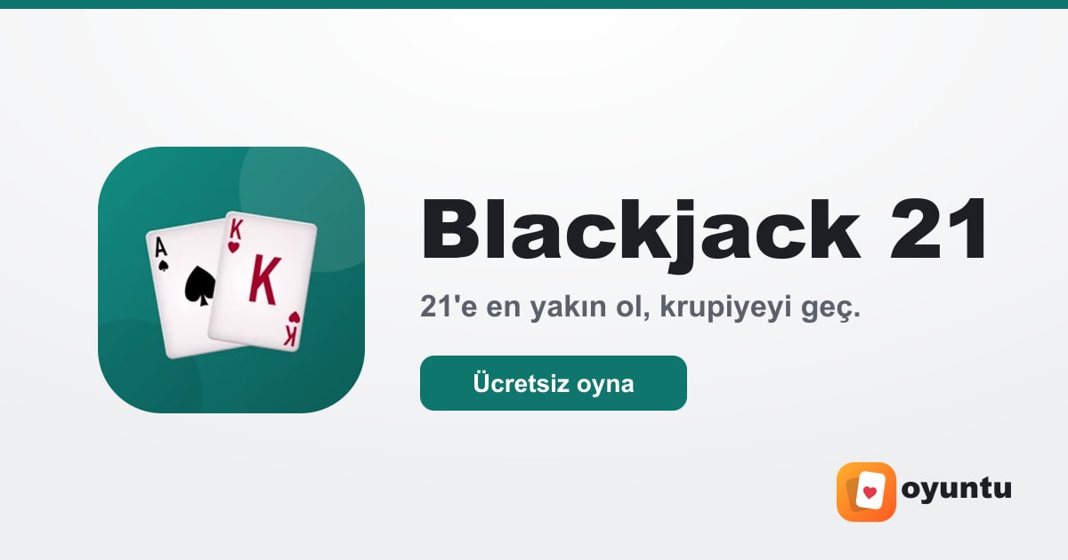 Blackjack 21 oyunu