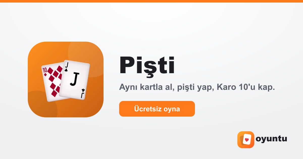Pişti oyunu