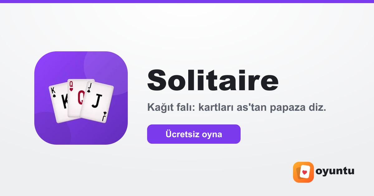 Solitaire oyunu